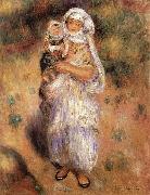 Pierre-Auguste Renoir Algerierin mit Kind Spain oil painting artist